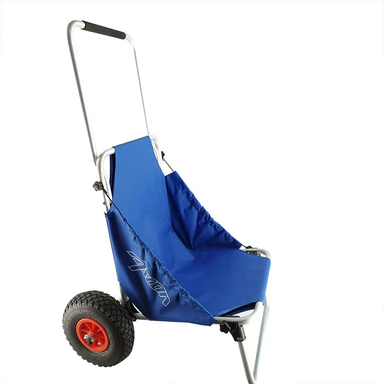 Chariot de plage pliable grandes roues